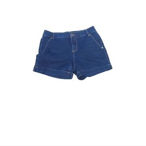 D Jeans Shorts Size 4 Dark Blue Stretch Denim Pants Woman bottoms